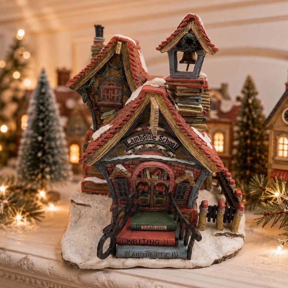 Department 56 Storybook Village Mary had a Little Lamb Lambsville School